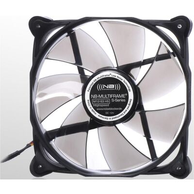 Noiseblocker Multiframe S-Series M12-3 (120 mm, 1x), PC Lüfter, Schwarz Noiseblocker Multiframe S-Series M12-3 (120 mm, 1x), PC Lüfter, Schwarz