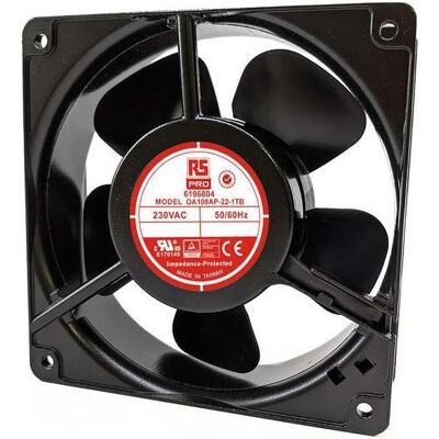 RS PRO Lüfter 120x120x38mm 230VAC 15W 186,9m³/h (120 mm), PC Lüfter RS PRO Lüfter 120x120x38mm 230VAC 15W 186,9m³/h (120 mm), PC Lüfter