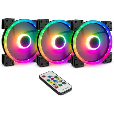 Intertech Inter-Tech Argus RGB-Fan Set RS-14 Computergehäuse Ventilator 14 cm Schwarz (140 mm, 3x), PC Lüfter, Schwarz Intertech Inter-Tech Argus RGB-Fan Set RS-14 Computergehäuse Ventilator 14 cm Schwarz (140 mm, 3x), PC Lüfter, Schwarz