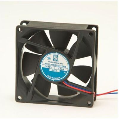 RS PRO DC FAN 80X25MM 12V WITH IP55 (80 mm), PC Lüfter, Schwarz RS PRO DC FAN 80X25MM 12V WITH IP55 (80 mm), PC Lüfter, Schwarz