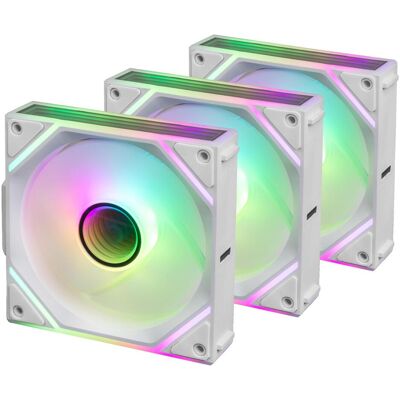 Blackstorm Luna MAG-INF ARGB PWM Fan Pack, white, 120 mm, 3 pieces (120 mm, 3x), PC Lüfter, Weiss Blackstorm Luna MAG-INF ARGB PWM Fan Pack, white, 120 mm, 3 pieces (120 mm, 3x), PC Lüfter, Weiss