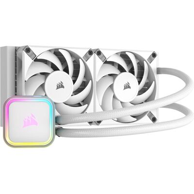 Corsair iCUE H100i RGB ELITE, CPU Wasserkühler, Weiss Corsair iCUE H100i RGB ELITE, CPU Wasserkühler, Weiss