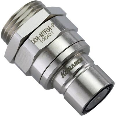 Koolance QD3 Schnellverschluss mit Schott gerade männlich G1/4 Zoll IG - no-spill, silber, Wasserkühlung Anschluss, Silber Koolance QD3 Schnellverschluss mit Schott gerade männlich G1/4 Zoll IG - no-spill, silber, Wasserkühlung Anschluss, Silber