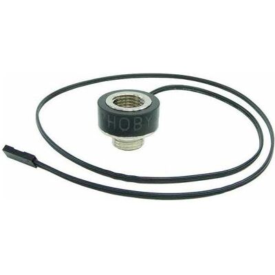 Phobya Temperatursensor Innen-/Aussengewinde G1/4, Wasserkühlung Überwachung, Schwarz Phobya Temperatursensor Innen-/Aussengewinde G1/4, Wasserkühlung Überwachung, Schwarz