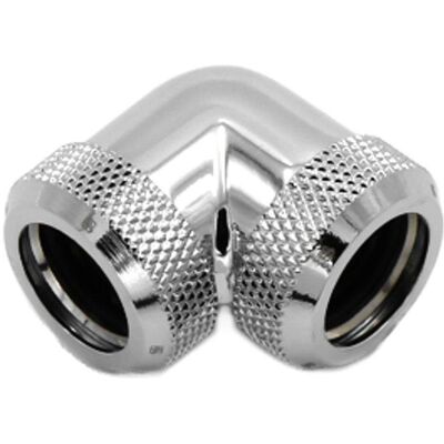 Barrow Multi-Link Adapter 90 Grad 14mm AD auf 14mm AD Hardtube - silber, Wasserkühlung Anschluss, Silber Barrow Multi-Link Adapter 90 Grad 14mm AD auf 14mm AD Hardtube - silber, Wasserkühlung Anschluss, Silber