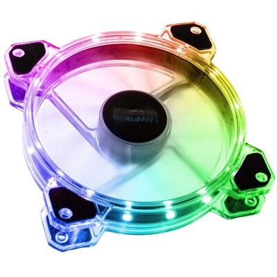 Lamptron Rigel Rainbow RGB-Lüfter (120 mm, 1x), PC Lüfter, Transparent Lamptron Rigel Rainbow RGB-Lüfter (120 mm, 1x), PC Lüfter, Transparent