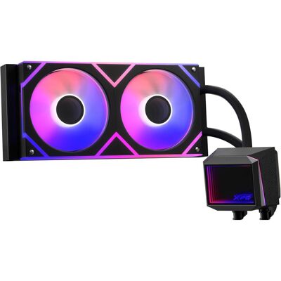 Adata WAK XPG LEVANTE II 240 (2*120mm ARGB Fan) schwarz retail, CPU Wasserkühler, Schwarz Adata WAK XPG LEVANTE II 240 (2*120mm ARGB Fan) schwarz retail, CPU Wasserkühler, Schwarz