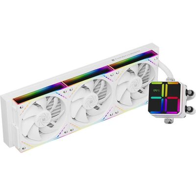 Thermalright "Magic Qube 360 ARGB Processor All-in-one liquid cooler 12 cm White 1 pc(s)", CPU Wasserkühler, Weiss Thermalright "Magic Qube 360 ARGB Processor All-in-one liquid cooler 12 cm White 1 pc(s)", CPU Wasserkühler, Weiss