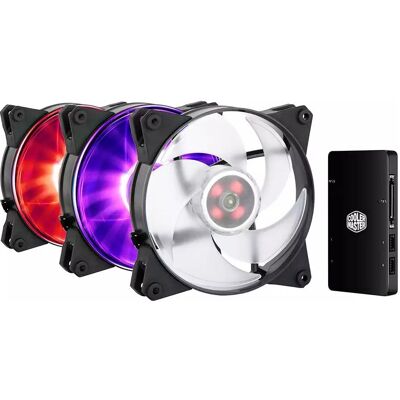 Cooler Master Gehäuselüfter CM Masterfan Pro 140 AP RGB 3 (140 mm, 3x), PC Lüfter, Schwarz Cooler Master Gehäuselüfter CM Masterfan Pro 140 AP RGB 3 (140 mm, 3x), PC Lüfter, Schwarz