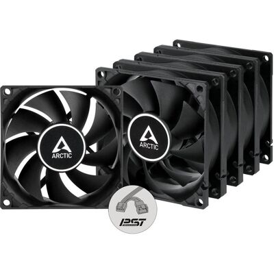 Arctic F8 PWM PST (Black) - 5 Pack (80 mm, 5x), PC Lüfter, Schwarz Arctic F8 PWM PST (Black) - 5 Pack (80 mm, 5x), PC Lüfter, Schwarz