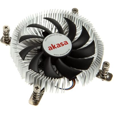Akasa AK-CC7129BP01 Low Profile CPU-Kühler (21 mm), CPU Kühler, Schwarz Akasa AK-CC7129BP01 Low Profile CPU-Kühler (21 mm), CPU Kühler, Schwarz