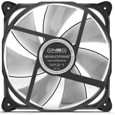 Noiseblocker Multiframe MF12-P (120 mm, 1x), PC Lüfter, Schwarz Noiseblocker Multiframe MF12-P (120 mm, 1x), PC Lüfter, Schwarz