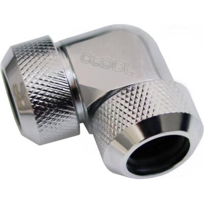 Alphacool Eiszapfen 13mm HardTube Anschraubtülle 90° L-Verbinder Acryl- Messingrohre - chro, Wasserkühlung Anschluss, Silber Alphacool Eiszapfen 13mm HardTube Anschraubtülle 90° L-Verbinder Acryl- Messingrohre - chro, Wasserkühlung Anschluss, Silber