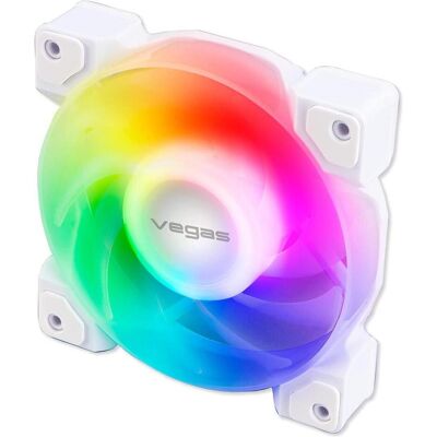 Akasa Vegas A12 Addressable-RGB Lüfter (120 mm, 1x), PC Lüfter, Weiss Akasa Vegas A12 Addressable-RGB Lüfter (120 mm, 1x), PC Lüfter, Weiss