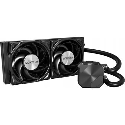 Montech HyperFlow Silent 240 AIO, Black, CPU Wasserkühler, Schwarz Montech HyperFlow Silent 240 AIO, Black, CPU Wasserkühler, Schwarz