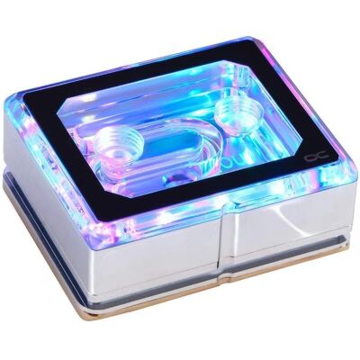 Alphacool Eisblock XPX Aurora Pro CPU - Plexi Chrome Digital RGB, CPU Wasserkühler, Schwarz Alphacool Eisblock XPX Aurora Pro CPU - Plexi Chrome Digital RGB, CPU Wasserkühler, Schwarz