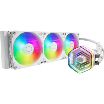 Cooler Master Kit Watercooling AIO MasterLiquid Atmos RGB - 360mm (Blanc), CPU Wasserkühler, Weiss Cooler Master Kit Watercooling AIO MasterLiquid Atmos RGB - 360mm (Blanc), CPU Wasserkühler, Weiss
