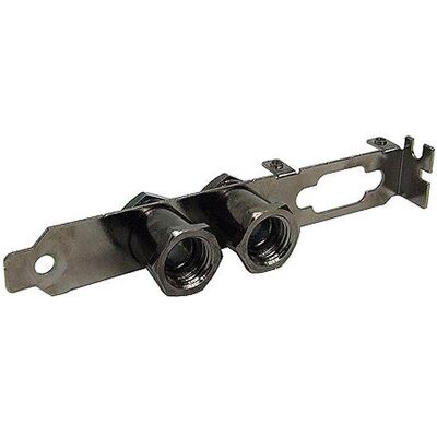 Aquatuning Slotblende mit 2x G1/4' Durchführung black nickel, GPU Wasserkühler Zubehör Aquatuning Slotblende mit 2x G1/4' Durchführung black nickel, GPU Wasserkühler Zubehör