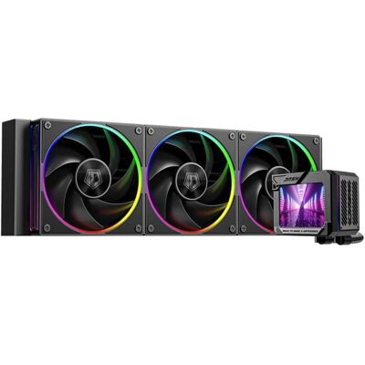 ID-Cooling DL360 MAX liquid processor cooler with aRGB lighting display, CPU Wasserkühler, Schwarz ID-Cooling DL360 MAX liquid processor cooler with aRGB lighting display, CPU Wasserkühler, Schwarz