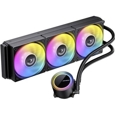 Jonsbo TG-360 AiO Wasserkühlung, ARGB - 360mm, schwarz (120 mm), Wasserkühlung Radiator, Schwarz Jonsbo TG-360 AiO Wasserkühlung, ARGB - 360mm, schwarz (120 mm), Wasserkühlung Radiator, Schwarz