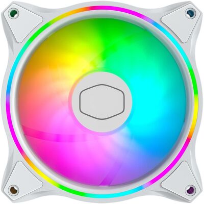 Cooler Master MasterFan MF120 Halo (120 mm, 3x), PC Lüfter, Weiss, Transparent Cooler Master MasterFan MF120 Halo (120 mm, 3x), PC Lüfter, Weiss, Transparent