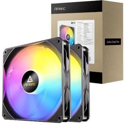 Antec P14 ARGB 2 (140 mm, 2x), PC Lüfter, Schwarz Antec P14 ARGB 2 (140 mm, 2x), PC Lüfter, Schwarz