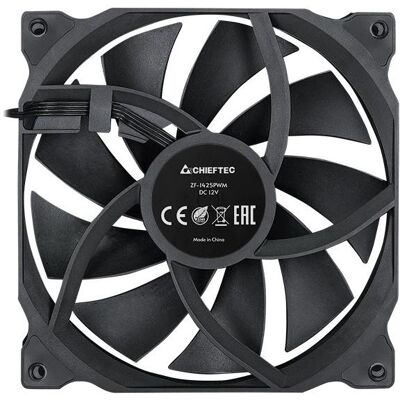Chieftec Wentylator ZF-1425PWM (140 mm, 4x), PC Lüfter, Schwarz Chieftec Wentylator ZF-1425PWM (140 mm, 4x), PC Lüfter, Schwarz