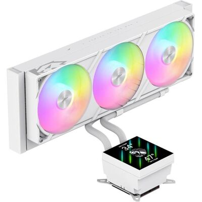 GameMax CPU Liquid Cooler GLACIER 360 LCD WH Intel, AMD, CPU Wasserkühler, Weiss GameMax CPU Liquid Cooler GLACIER 360 LCD WH Intel, AMD, CPU Wasserkühler, Weiss