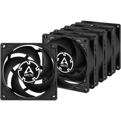 Arctic P8 Value Pack (80 mm, 5x), PC Lüfter, Schwarz Arctic P8 Value Pack (80 mm, 5x), PC Lüfter, Schwarz