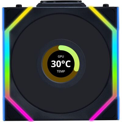 Lian-Li UNI FAN SL Wireless Reverse Blade (120 mm, 1x), PC Lüfter, Schwarz, Mehrfarbig Lian-Li UNI FAN SL Wireless Reverse Blade (120 mm, 1x), PC Lüfter, Schwarz, Mehrfarbig