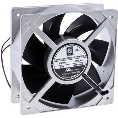 RS PRO AC FAN 205x72mm 230vac all metal IP56 wi (205 mm), PC Lüfter, Silber RS PRO AC FAN 205x72mm 230vac all metal IP56 wi (205 mm), PC Lüfter, Silber