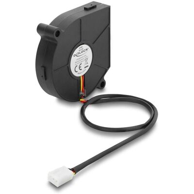 Delock Radiallüfter / Lüftergebläse 12 V DC 60 x 60 x 15 mm mit 3-Pin Lüfteranschluss, schwarz (60 mm, 1x), PC Lüfter, Schwarz Delock Radiallüfter / Lüftergebläse 12 V DC 60 x 60 x 15 mm mit 3-Pin Lüfteranschluss, schwarz (60 mm, 1x), PC Lüfter, Schwarz
