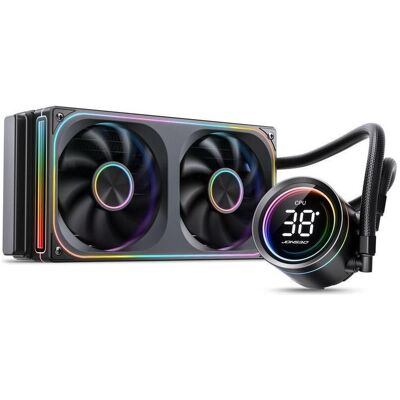 Jonsbo TH-240 AiO Wasserkühlung, ARGB, Display - 240mm, schwarz (120 mm), Wasserkühlung Radiator, Schwarz Jonsbo TH-240 AiO Wasserkühlung, ARGB, Display - 240mm, schwarz (120 mm), Wasserkühlung Radiator, Schwarz
