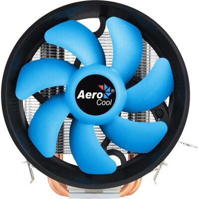 Aerocool VERKHO3PLUS Computerkühlsystem Prozessor Kühler Aluminium (134 mm), CPU Kühler, Schwarz, Silber, Blau Aerocool VERKHO3PLUS Computerkühlsystem Prozessor Kühler Aluminium (134 mm), CPU Kühler, Schwarz, Silber, Blau