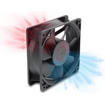 Delock Axiallüfter 48 V DC, 120 x 120 x 38 mm mit 4 Pin PWM Lüfteranschluss schwarz (67454) (120 mm), PC Lüfter, Schwarz Delock Axiallüfter 48 V DC, 120 x 120 x 38 mm mit 4 Pin PWM Lüfteranschluss schwarz (67454) (120 mm), PC Lüfter, Schwarz