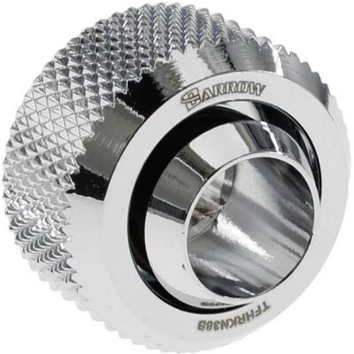 Barrow Compression Fitting - 13/10mm, silber, Wasserkühlung Anschluss, Silber Barrow Compression Fitting - 13/10mm, silber, Wasserkühlung Anschluss, Silber