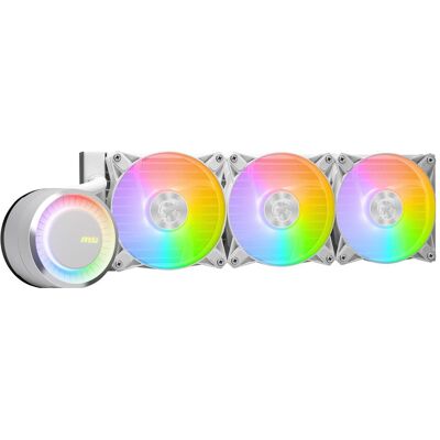 MSI Mag Coreliquid E360 White, CPU Wasserkühler, Weiss, Mehrfarbig MSI Mag Coreliquid E360 White, CPU Wasserkühler, Weiss, Mehrfarbig