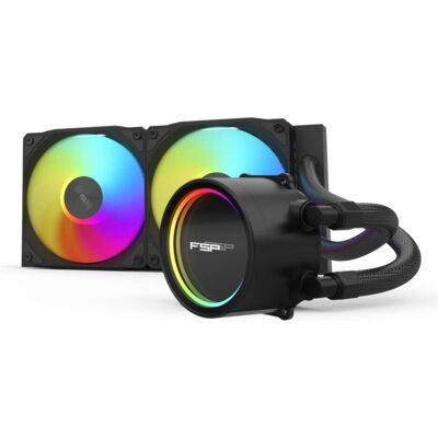 Fortron FSP WAK AE24 B 240mm LGA:1851/AMD:AM5 ARGB All-in-One Black retail, CPU Wasserkühler, Schwarz Fortron FSP WAK AE24 B 240mm LGA:1851/AMD:AM5 ARGB All-in-One Black retail, CPU Wasserkühler, Schwarz