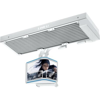Lian-Li HydroShift II OLED Curved 360 Fanless AiO-Wasserkühlung, 360 mm, OLED-Display - weiss, CPU Wasserkühler, Weiss Lian-Li HydroShift II OLED Curved 360 Fanless AiO-Wasserkühlung, 360 mm, OLED-Display - weiss, CPU Wasserkühler, Weiss