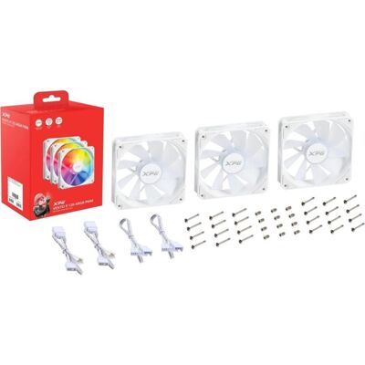 Adata Lüfter XPG VENTO R 120 ARGB Fan 3 pack (120 mm, 3x), PC Lüfter, Weiss Adata Lüfter XPG VENTO R 120 ARGB Fan 3 pack (120 mm, 3x), PC Lüfter, Weiss