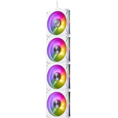 Adata Lüfter XPG HURRICANE MAG 120 (120mm ARGB PWM Fan 4er Pack)WH retail (120 mm, 4x), PC Lüfter, Mehrfarbig, Weiss Adata Lüfter XPG HURRICANE MAG 120 (120mm ARGB PWM Fan 4er Pack)WH retail (120 mm, 4x), PC Lüfter, Mehrfarbig, Weiss