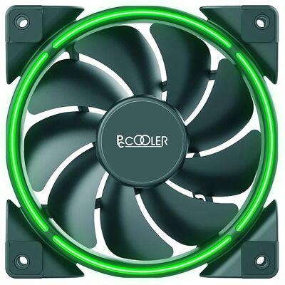 Pccooler CORONA mit grüner Beleuchtung (120 mm, 1x), PC Lüfter, Grün Pccooler CORONA mit grüner Beleuchtung (120 mm, 1x), PC Lüfter, Grün