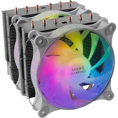 Mars Gaming Ventilateur Pour Processeur Mcpu-Xt RGB (Blanc) (145 mm), CPU Kühler, Weiss Mars Gaming Ventilateur Pour Processeur Mcpu-Xt RGB (Blanc) (145 mm), CPU Kühler, Weiss