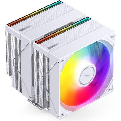 Jonsbo CB80 CPU-Kühler, Dual-Tower, 2 x 120mm, PWM, ARGB - weiss (153 mm), CPU Kühler, Weiss Jonsbo CB80 CPU-Kühler, Dual-Tower, 2 x 120mm, PWM, ARGB - weiss (153 mm), CPU Kühler, Weiss