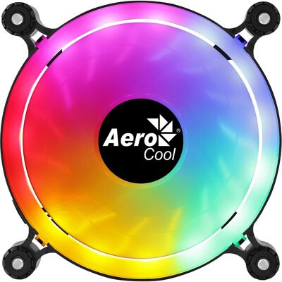 Aerocool Spectro 12 FRGB Computergehäuse Ventilator, Durchscheinend (e) (120 mm, 1x), PC Lüfter, Schwarz, Transparent Aerocool Spectro 12 FRGB Computergehäuse Ventilator, Durchscheinend (e) (120 mm, 1x), PC Lüfter, Schwarz, Transparent