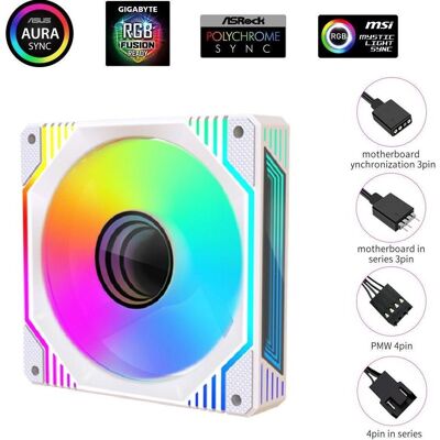 1Stcool - F12-Aura-Evo-W1 - ARGB - 120mm - Lüfter 1Stcool - F12-Aura-Evo-W1 - ARGB - 120mm - Lüfter