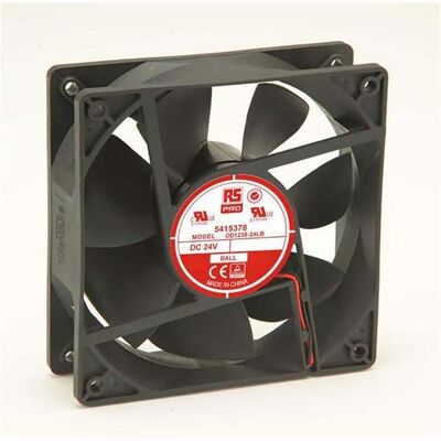 RS PRO Lüfter 120x120x38mm 24VDC 3,4W 122m³/h (120 mm), PC Lüfter RS PRO Lüfter 120x120x38mm 24VDC 3,4W 122m³/h (120 mm), PC Lüfter