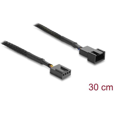 Delock Lüfter Verlängerungskabel PWM Stecker zu Buchse 4 Pin (30 cm), Interne Kabel (PC) Delock Lüfter Verlängerungskabel PWM Stecker zu Buchse 4 Pin (30 cm), Interne Kabel (PC)