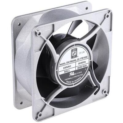 RS PRO AC FAN 180x65mm 230vac all metal IP56 te (80 mm), PC Lüfter, Silber RS PRO AC FAN 180x65mm 230vac all metal IP56 te (80 mm), PC Lüfter, Silber