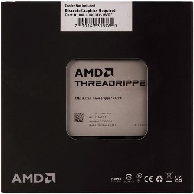AMD Ryzen Threadripper 7970X (sTR5, 4 GHz, 32 -Core), Prozessor AMD Ryzen Threadripper 7970X (sTR5, 4 GHz, 32 -Core), Prozessor